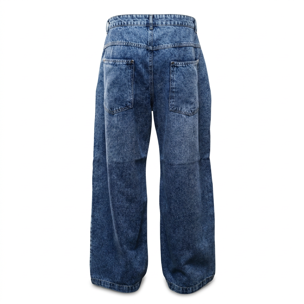 Back denim mockup without belt