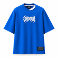 Blue GHOOSH tee front mockup
