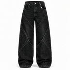 Darker shade denim trouser front view