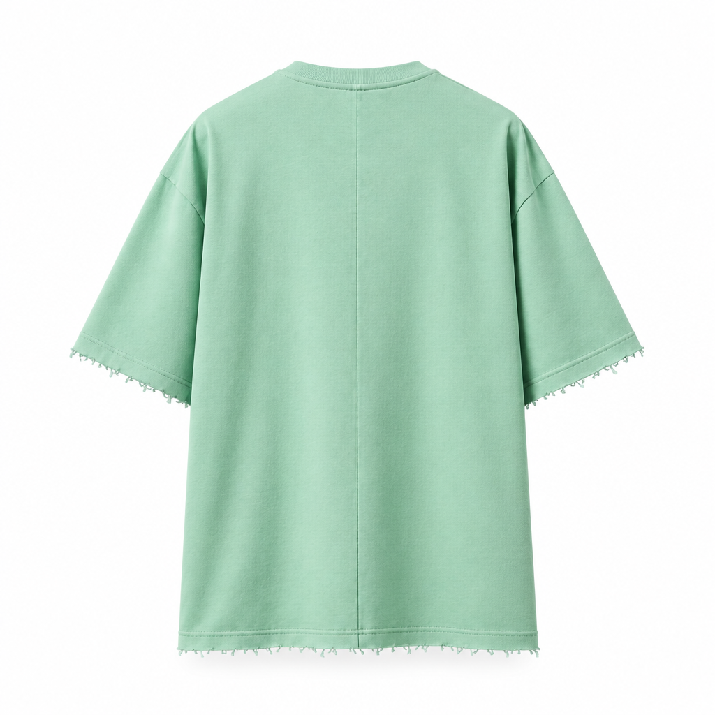 Mint GHOOSH tee back mockup