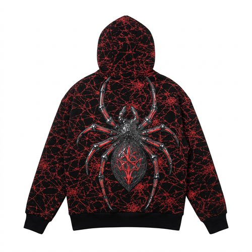 Spider hoodie back mockup