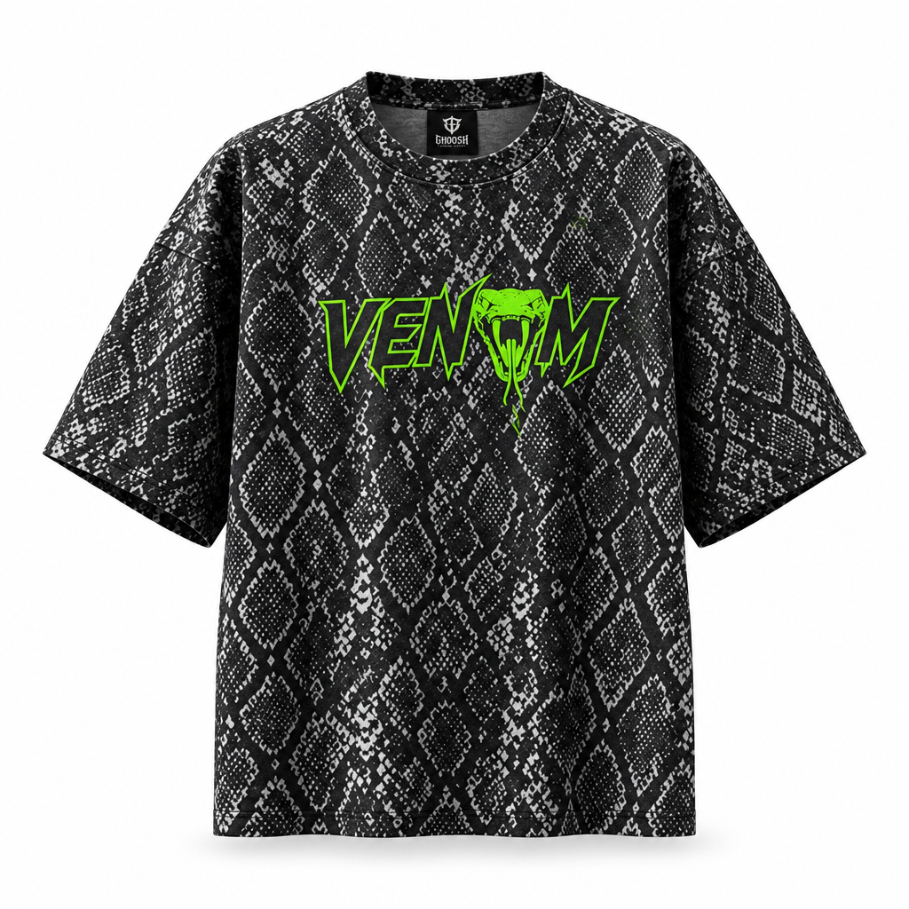 VENOM T-shirt front invisible mannequin mockup