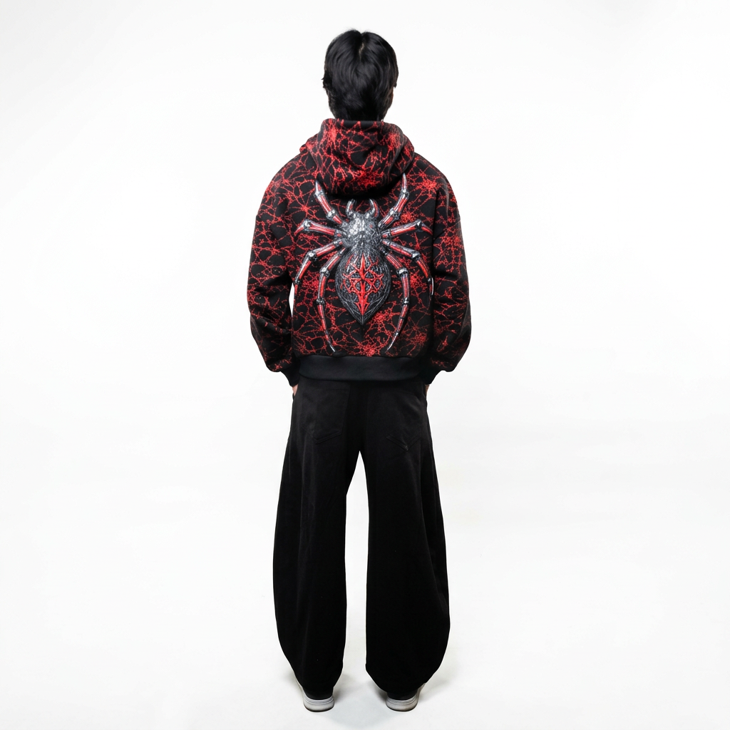White background full back view