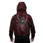 White background hood-up back view