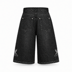 Zyada length wale shorts back view