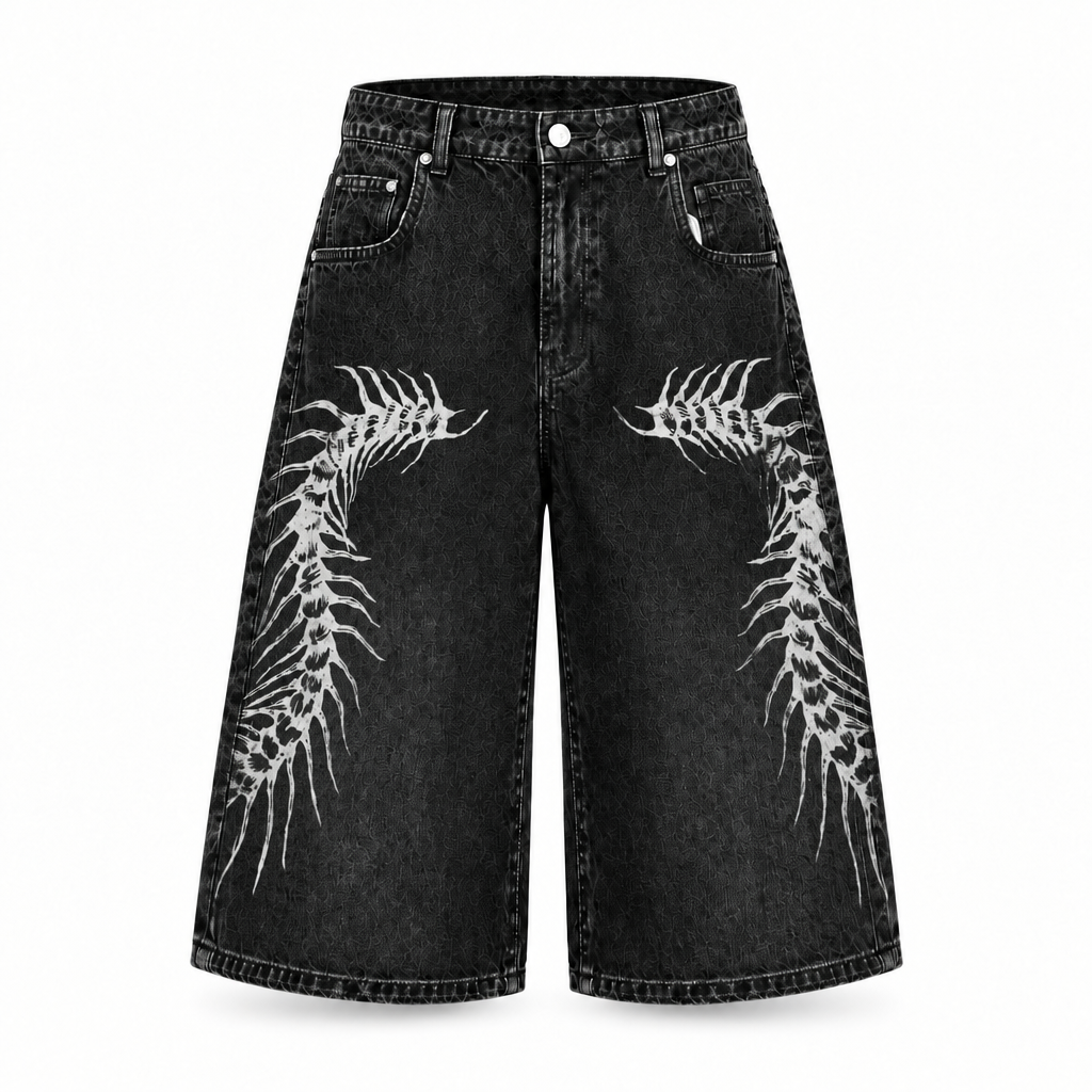 Zyada length wale shorts front view