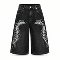 Zyada length wale shorts front view