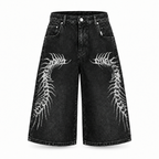 Zyada length wale shorts front view